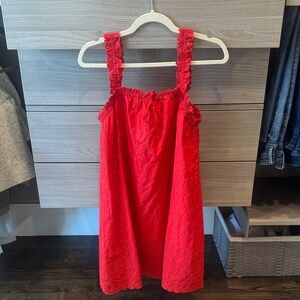 Elegant Red Midi Dress